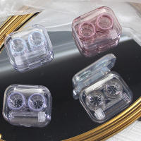 Nueva Estilo Caja De Lentes De Contácto Rosa Con Pinzas Y Set De Succión Plástico Portátil Para Mujer Viaje Moda 2022 - details 1