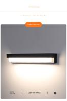 Lámpara De Pared Solar LED Para Jardín Exterior IP65 Impermeable Con Sensor De Movimiento Decoración Para Balcón Y Jardín Moderna - details 6