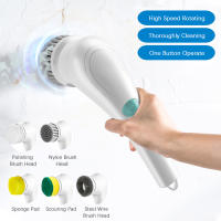 Limpia Pisos Eléctrico Multifuncional Con 5 Cabezas De Cepillo Portátil Para Cocina Azulejos Baño Coche Limpieza Hogar - details 0