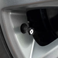 Nueva Capa De Válvula De Neumático Para Coche Con Llavero Y Abrazadera Compatible Con Renault Megane 2 3 4 Twingo Clio Talisman Captur Trafic Kwid - details 12