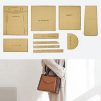 YOMDID 10PCS Plantillas De Papel Kraft Para Bolsos Cruzados De Hombro Y Tote DIY Moldes De Bricolaje Para Cuero Hecho a Mano Suministros De Manualidades - details 6