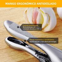Nueva Presa De Ajo En Acero Inoxidable 2 En 1 Picadora Y Molinillo Doble Función Herramienta De Squeezer Manual Para Cocina Gadgets - details 4
