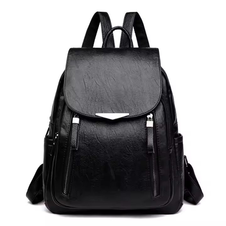 Mochila antirobo de cuero para Mujer, bolsos escolares de gran capacidad, bolsos de viaje, diseñador de lujo, fashion - 1