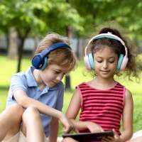 Tronsmart KH02 Auriculares inalámbricos Bluetooth 5.3 para niños, hasta 45 horas de reproducción, plegables y portátiles, micrófono incorporado, limitador de volumen a 93dB, diseño rosa Princesa, ideales para escuela, viaje y avión - details 10