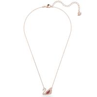Collar de Cadena Chapado en oro rosa, collar with dije de Cristal CZ Plisado, Gift de joyería para Mujer - details 2