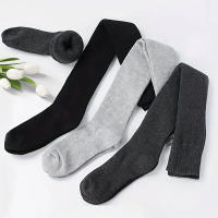 Medias Altas Invierno Para Mujer 1/2 Pares Largas Hasta La Cintura Con Estampado Rayado Cálidas Y Suaves Medias De Pierna - details 2