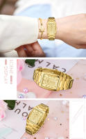 Reloj De Mujer WWOOR 2024 Oro Creativo Acero Inoxidable Resistente Al Agua Cuadrado Reloj De Pulsera Para Mujer Con Marcadores Arábigos - details 10