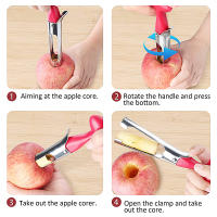 Cortador De Manzanas Y Peras De Acero Inoxidable Premium Herramienta Para Quitar La Semillas Y El Centro De Frutas Y Verduras Para Cocina - details 11