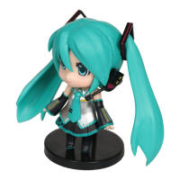 Figura De Anime Hatsune Miku Mini Ornamento De Personaje Kawaii En Rosa Y Verde Decoración Para Escritorio Adulto Juguete Regalo De Cumpleaños Para Niños - details 2