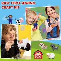 Kit De Artesanía De Costura Con Animales De Granja Para Niñas Y Niños Kit Educativo De Costura DIY De Feltro Para Niños Y Niñas - details 0