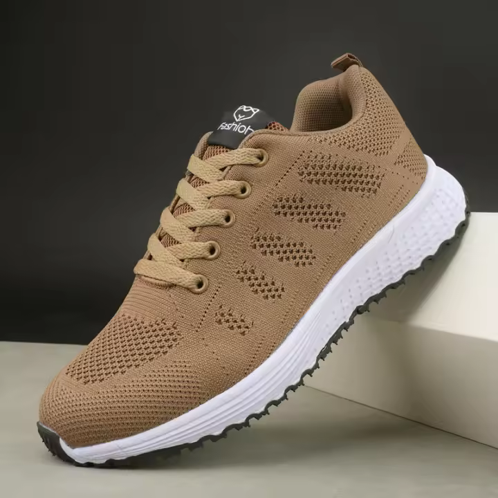 Zapatos deportivos para mujer 2023, zapatillas de tenis casuales, transpirables, con plataforma de malla para caminar, correr, zapatillas deportivas, calzado femenino - 1
