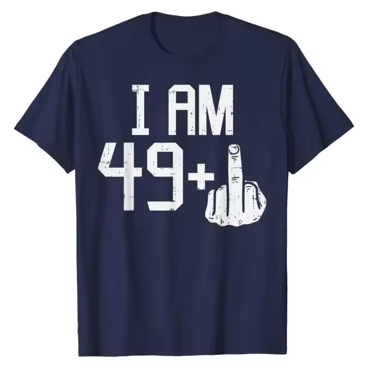 Camiseta De Cumpleaños 50 Para Hombres Diseño Gráfico Divertido Y Casual Protección Solar Ligera Y Transpirable Regalo Ideal - 1