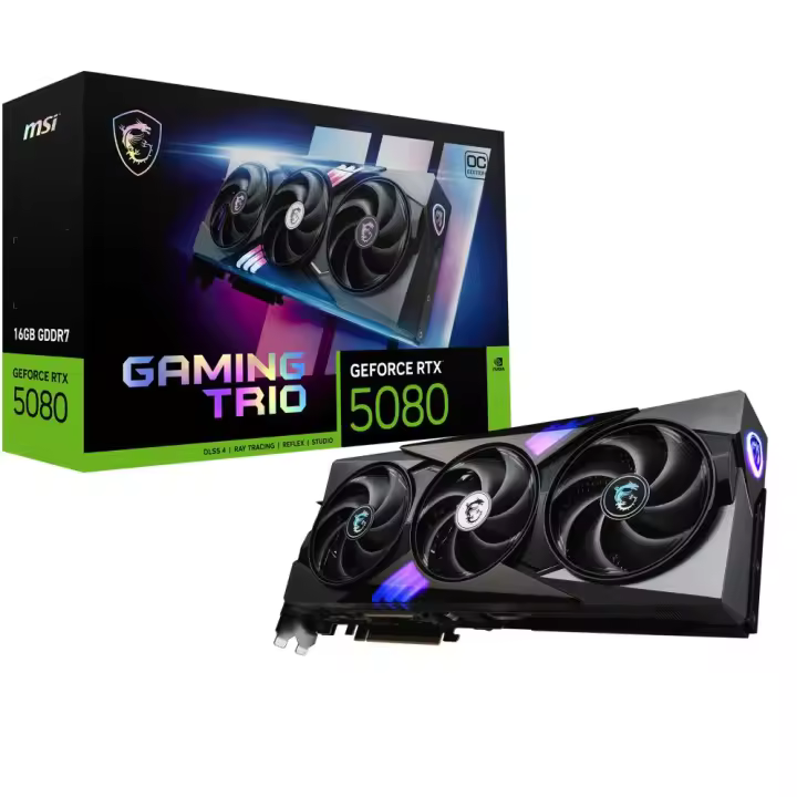 TARJETA GRAFICA MSI RTX 5080 16G GAMING TRIO OC - 1