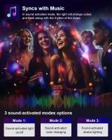 Bola Mágica LED Control Remoto Siete Colores Voz Controlada Mini Luz De Escenario KTV Rotatoria TenKinYo Luz Nocturna Atmosfera - details 3
