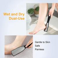 Herramientas De Pedicura Escáner De Talón Archivo Exfoliante De Callos Con Cepillo Acero Inoxidable Doble Cara Para Limpieza De Pies - details 1