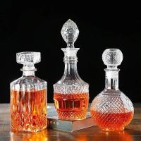 Decantador De Vino Y Licor De Vidrio Libre De Plomo Diseño Único Multi Estilos Para Whiskey Bourbon Y Scotch Tamaño 250-1000ml - details 2