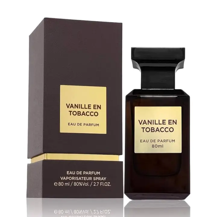 Vanille en Tobacco Eau de Parfum 80ml – Long-Lasting Unisex Fragrance for Men & Women | Warm, Woody, and Sophisticated Scent - 1