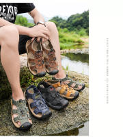 Sandalias De Verano Para Hombre Talla Grande 2023 Cuero Genuino Moda Sandalias De Plataforma Bajo Tornillo Y Cierre De Correa Material De Suela De Goma - details 15