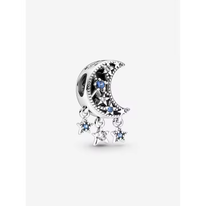 Pandora - Charm de Estrella y Luna cada vez más-Plata de Lei - 1