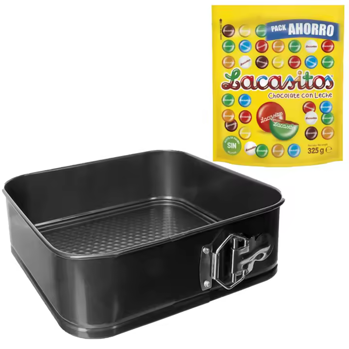 Pack repostería:LACASITOS DOYPACK PERSON 325G+Molde cuadrado extraíble - 1