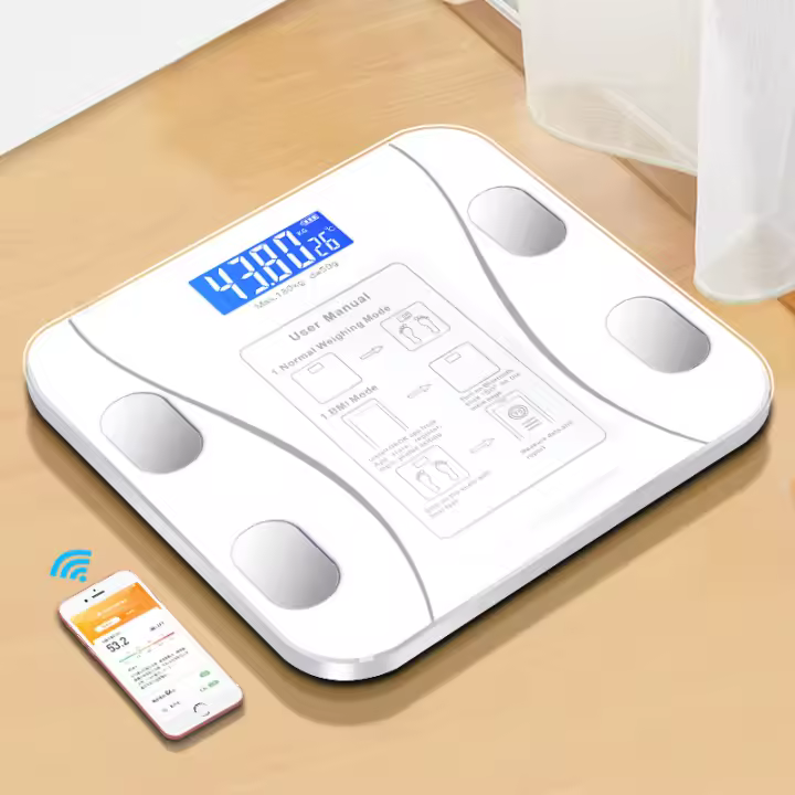 Báscula De Peso Corporal Inteligente BluetoothCompatible Escala Digital Para Baño Con Analizador De Composición Corporal Y App Móvil - 1