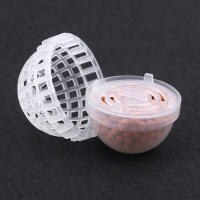 2Pcs Bolas De Moss Plástico Para Plantas Acuáticas Casa De Camarones En Acuario Hierba De Agua Para Tanque De Peces Oficina Hogar - details 2