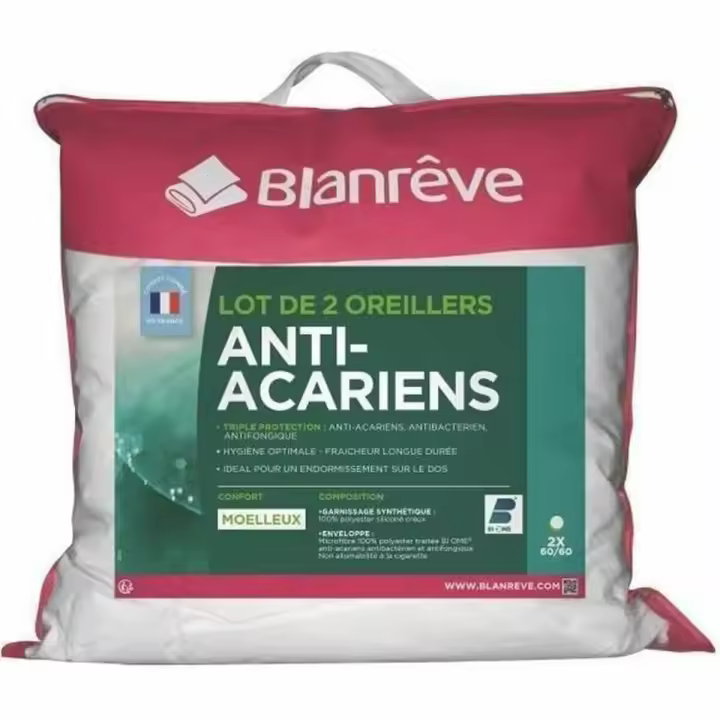 Almohada Blanreve Blanco 60 x 60 cm (2 Unidades) - 1