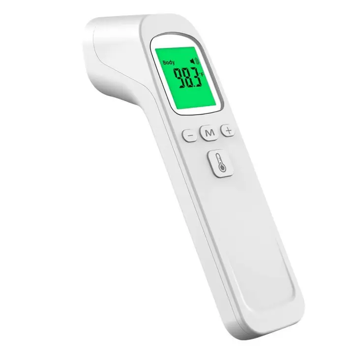 Termómetro de frente digital infrarrojo sin contacto para adultos y niños con alarma de fiebre, función de memoria, pantalla LCD - 1