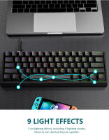 Teclado Mecánico De Juego Mini K620 RGB Con Retroiluminación Teclas Personalizables Y Hotswap USB Para PC Rosa Y Blanca - details 8