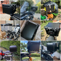 Caja superior de motocicleta de 55L,65L, aleación de aluminio, maletero de motocicleta, caja para casco, caja trasera impermeable para motocicleta, Estuches de almacenamiento de equipaje - details 4