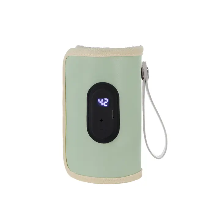 USB Baby Bottle Warmer Thermal Bag Insulation Heater for Cups Baby Feeding Milk Bottle 20 Temperature Heat Digital Display - 1