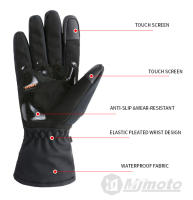 SUOMY Guantes De Motocicleta Para Hombre Y Mujer Impermeables Y Antigolpes Para Motocross Función Táctil Para Teléfonos Móviles - details 9