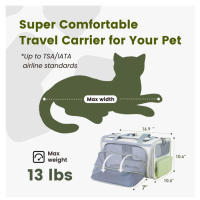 Bolsa para Gatos plegable para mascotas, de viaje para Gatos Bolsa, mochila de viaje portátil y cómodo para Gatos - details 3