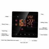 Digital, control por aplicación, programación Semanal, LCD pantalla, para el hogar, La Escuela, the Oficina, El hotelmostat de radiador Eléctrico - details 2