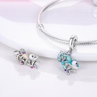 Encanto De Mariposa Cambio De Color Chameleon En Plata 925 Con Cuentas De Zirconia Para Pulseras Originales Y DIY Joyería Fina Regalos - details 3