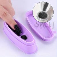 Caja De Almacenamiento Para Uñas Con Brillo Y Lentejuelas Portátil Herramienta Reciclable Para Polvo De Dips Con Tapa Color Rosa/Purple/Azul/Morado - details 1