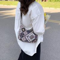 Bolso De Hombro Para Mujer En Lona Grande Capacidad Con Estampado Diseñador Bolso De Compras Reutilizable Casual Bandolera - details 25