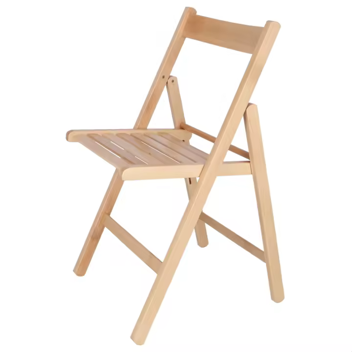 Silla Plegable BAS Barniz de Madera de Haya - 1