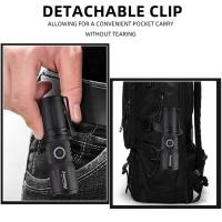 Linterna LED Recargable De Alta Potencia Con Zoom Y Luz De Banda Mini Torchillo Portátil Para Exteriores Y Hogar Tipo-C USB Compatible Con Batería 16340 - details 11