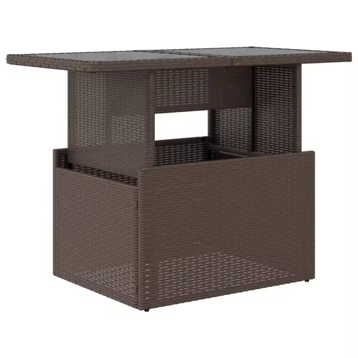 Mesa de Jardín Vidrio Rojo PE 100x55x73 cm superficie - 1