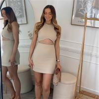Vestido Corto De Verano Para Mujer Elegante Y Moderno Con Diseño Abierto Y Cintura Ajustada Vestido Sexy De Fiesta - details 4