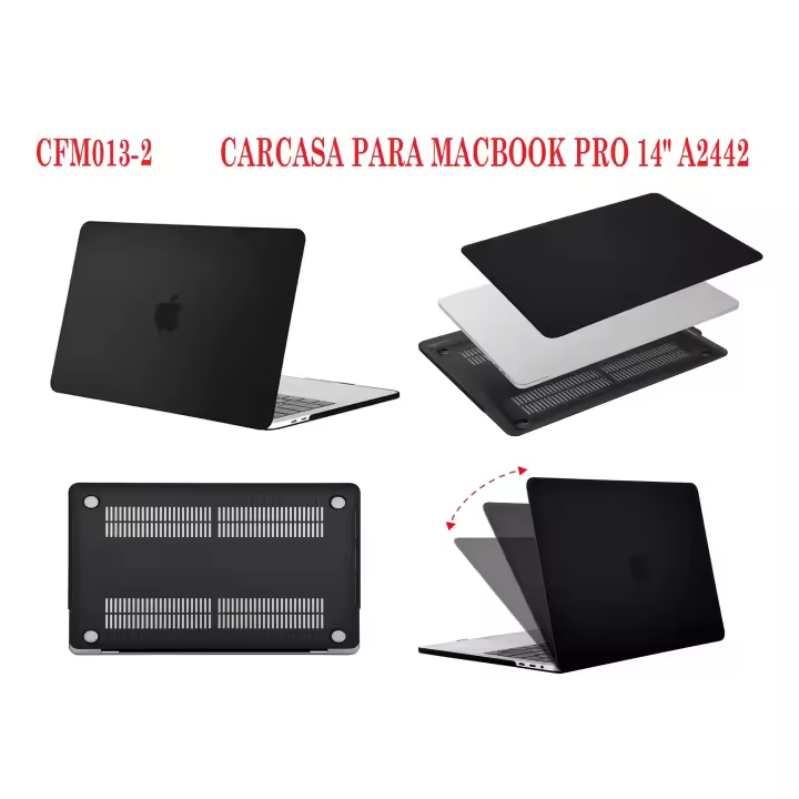 Funda Compatible con MacBook Pro 14"  M4 A3112 A3185 A3401/M3 A2992 A2918/M2 A2779/M1 A2442  con Liquid Retina XDR Display Touch ID,   Carcasa Plástico Duro Protectora para MacBook Pro 14.2", Carcasa mate Antigolpes de MacBook M1 Pro/M1 MAX 14 Pulgadas - 1