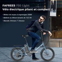 FAFREES F20 Light Bicicleta Eléctrica Plegable para Ciudad Motor de 48V 250W Velocidad Máxima de 25km/h Batería de 14.5Ah Neumático de 20*1.95'' Cambio Shimano de 7 velocidades - details 0