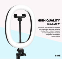 MZ-10 Luz de relleno en vivo plegable telescópica integrada de 10 pulgadas 3 modos de luz 10 niveles de brillo Anillo de luz LED regulable para fotografía de maquillaje YouTube Vlog TIK Tok Envió 24Horas - details 7
