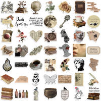 50pcs Pegatinas Góticas Oscuro Academia Anime Retro Para Laptop Cuaderno Teléfono Decoración Graffiti Resistente Al Agua - details 10
