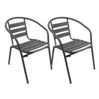 The Secret Home - Sillas de Aluminio para Jardín - Pack de 2 - Varios Colores - details 0