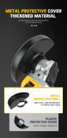 DEWALT DCG405 Máquina De Trabajo De Grindaje Ángulo Recargable Sin Escobillas Portátil Para Corte Y Pulido 100/125MM - details 4