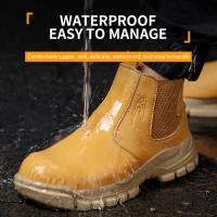 Botas De Seguridad Para Hombre Impermeables Con Punta De Acero Antigolpes Y Antipinchazos Para Actividades Al Aire Libre Senderismo Y Tácticas - details 15