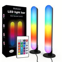 Luz De Pick up RGB Con Música Y Ritmo Recargable Por USB Decoración De Navidad Para Escritorio Barra De Luz RGB De Moda - details 0
