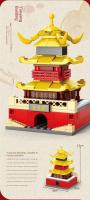 Modelos De Bloques De Construcción Estilo Chino Torre Del Pájaro Amarillo Paisajes Históricos Juguete Educativo Para Niños 6-12 Años - details 3